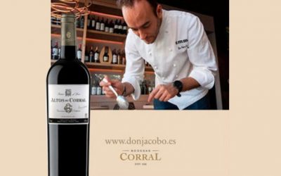 El cocinero logroñés Alex García marida sus platos con Bodegas Corral en un taller con Degusta La Rioja